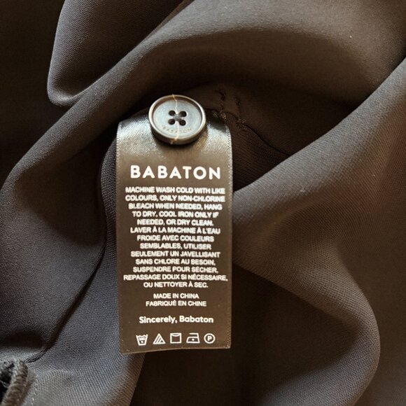 NWT  - Babaton (Aritzia) Wrap jacket / robe / blazer w/ removable belt (S / BLK) - Picture 10 of 11